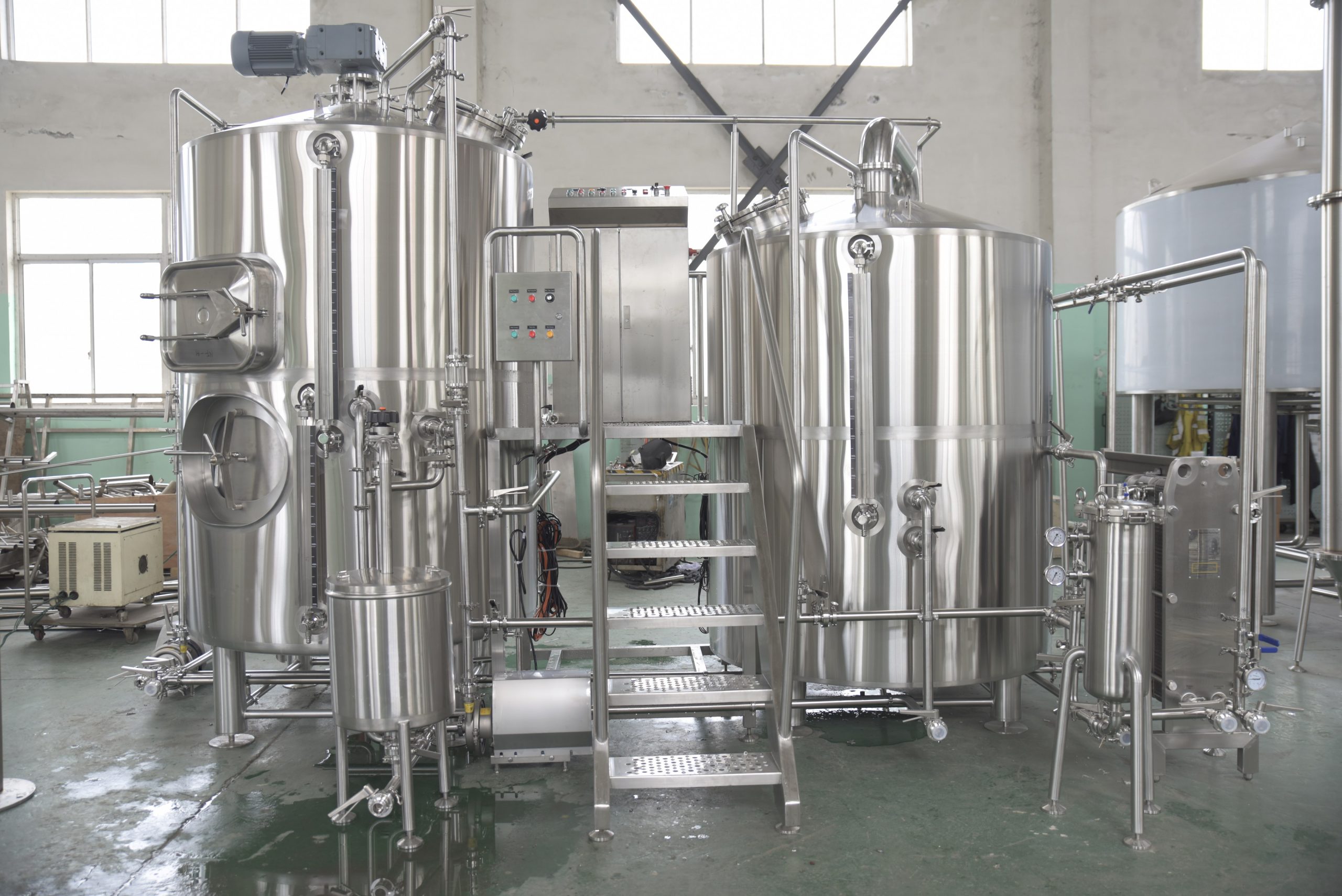 10bbl 2vessels direct fired brewing equipment 