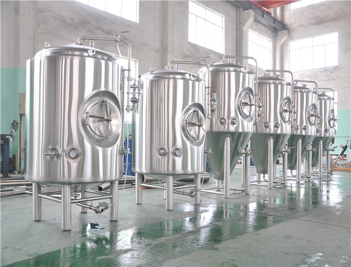 7BBL Stainless Steel Jacketed Brite Tank