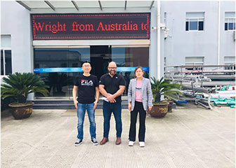 Australian customer visited NFE factory and ordered NFE turnkey 1500L brewery system!