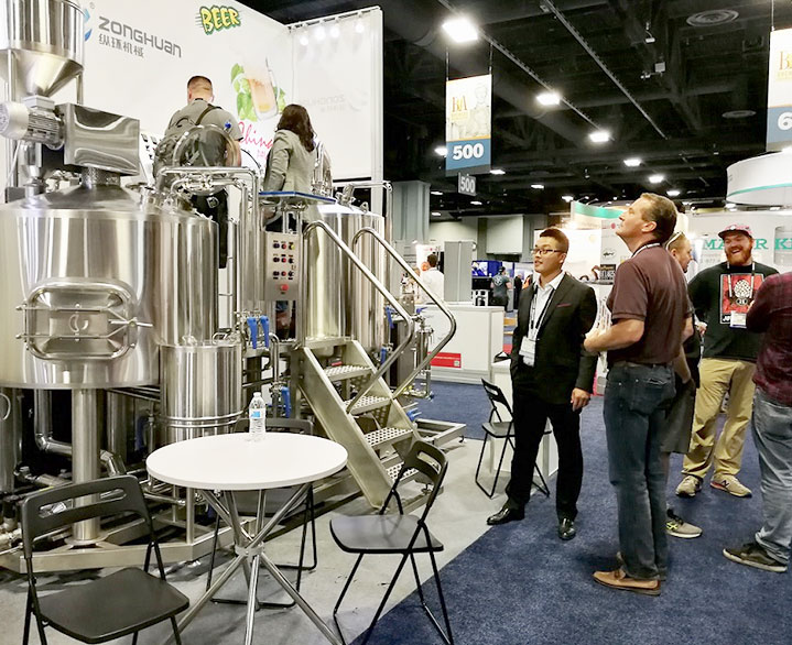 NFE 7bbl brewhouse with direct fired heating will be shown at Craft Brewers