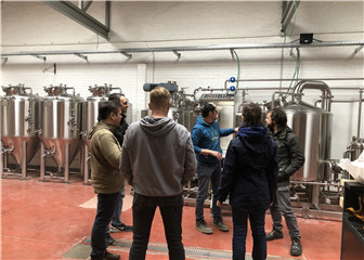One set of 500L steam Brewing System is installed in Belgium!