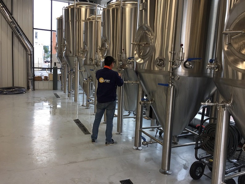 New NFE 15bbl brewing system is installed in Pennsylvania, USA!