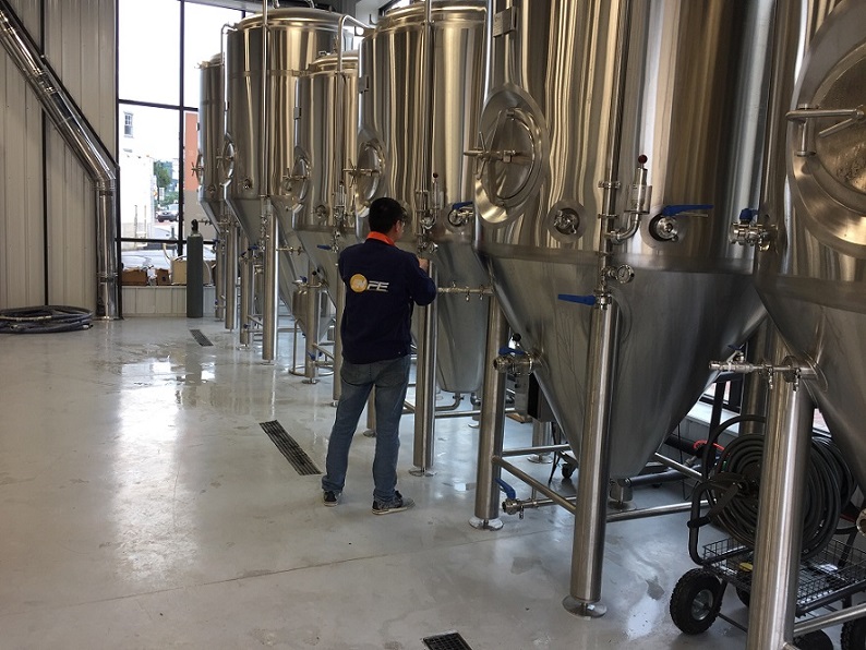 New NFE 15bbl brewing system is installed in Pennsylvania, USA!