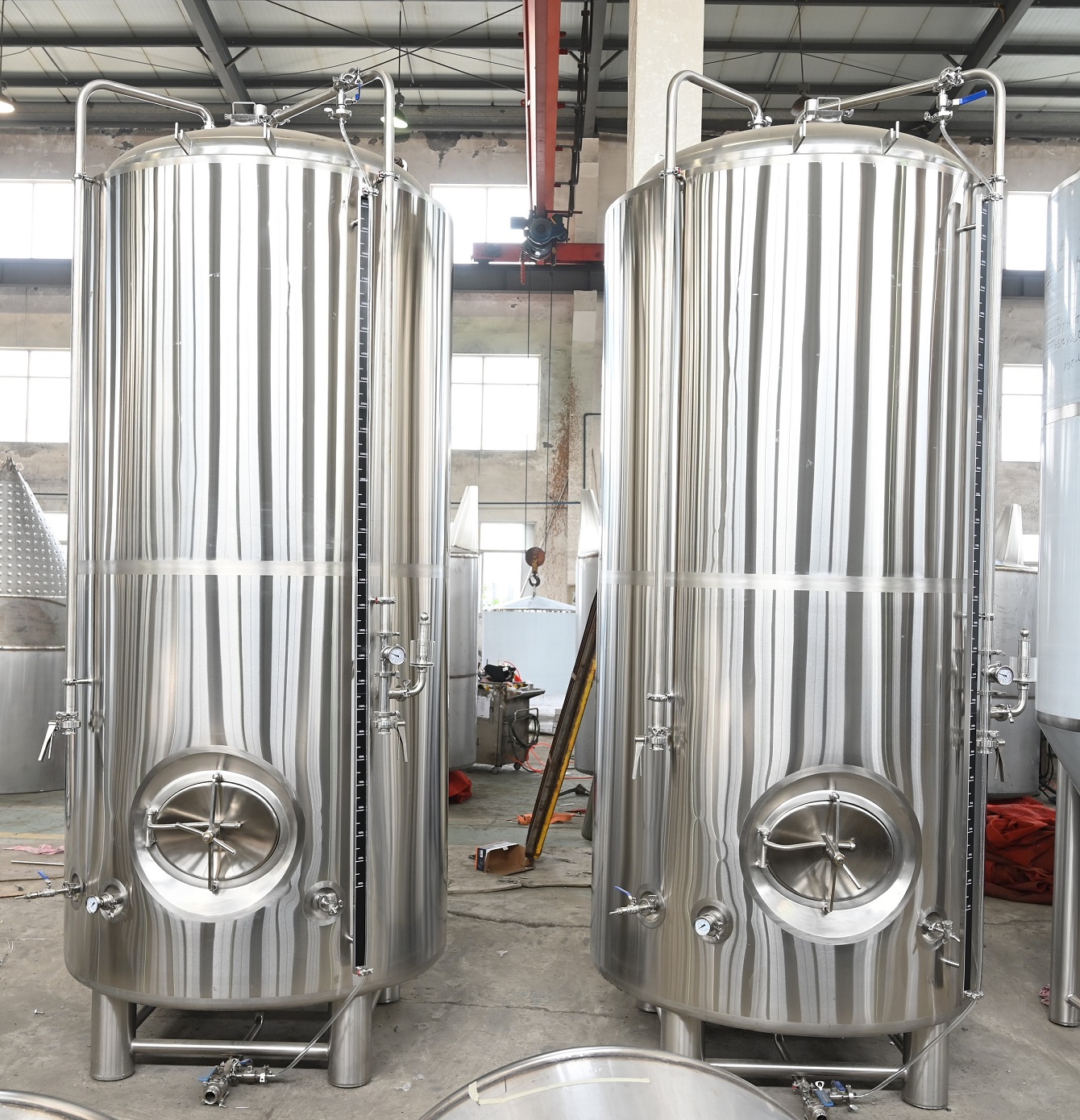 Bright beer tanks