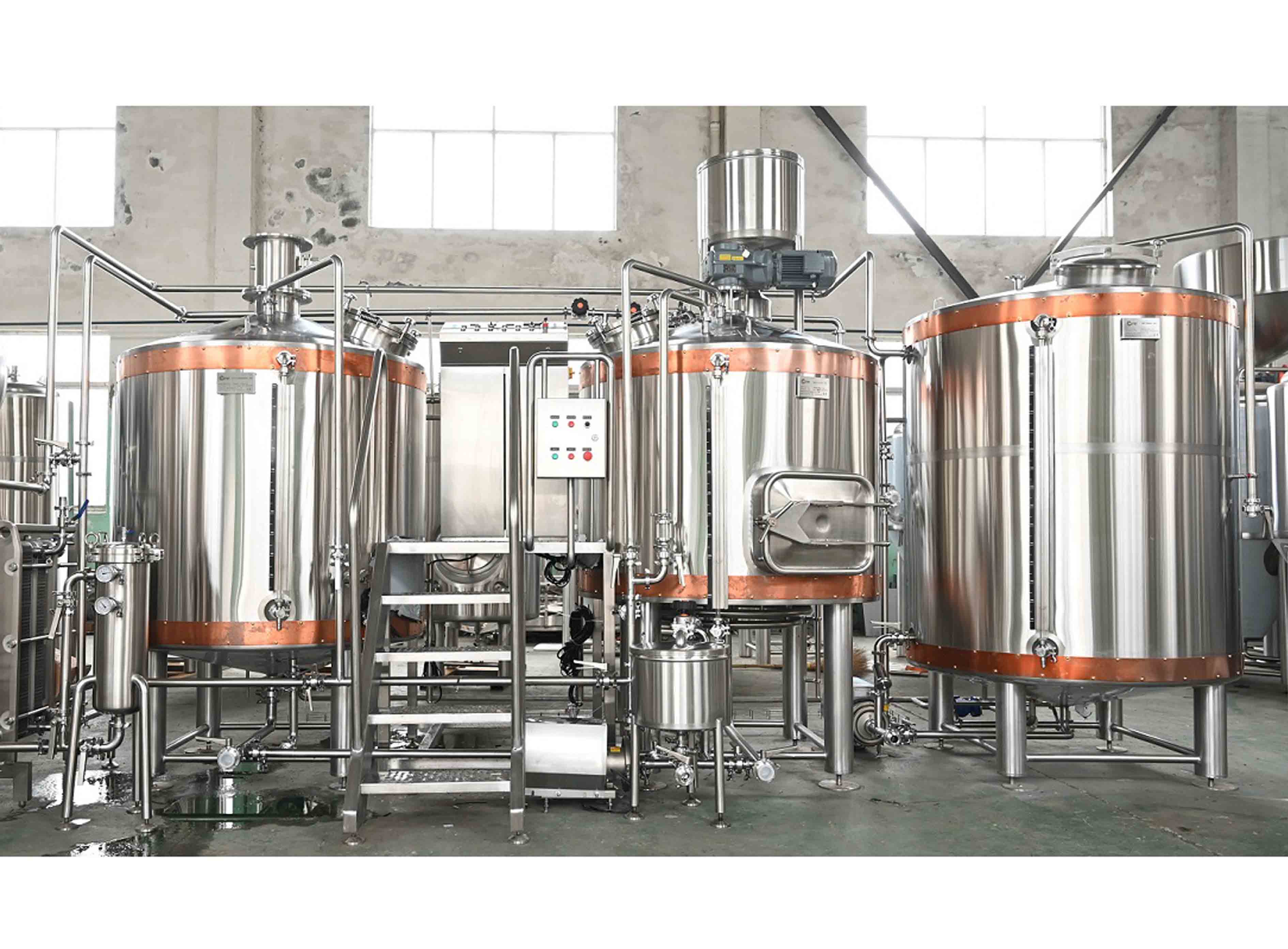 10bbl Steam Brewhouse with Copper Bands