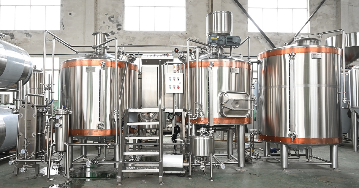 10bbl Steam Brewhouse with Copper Bands
