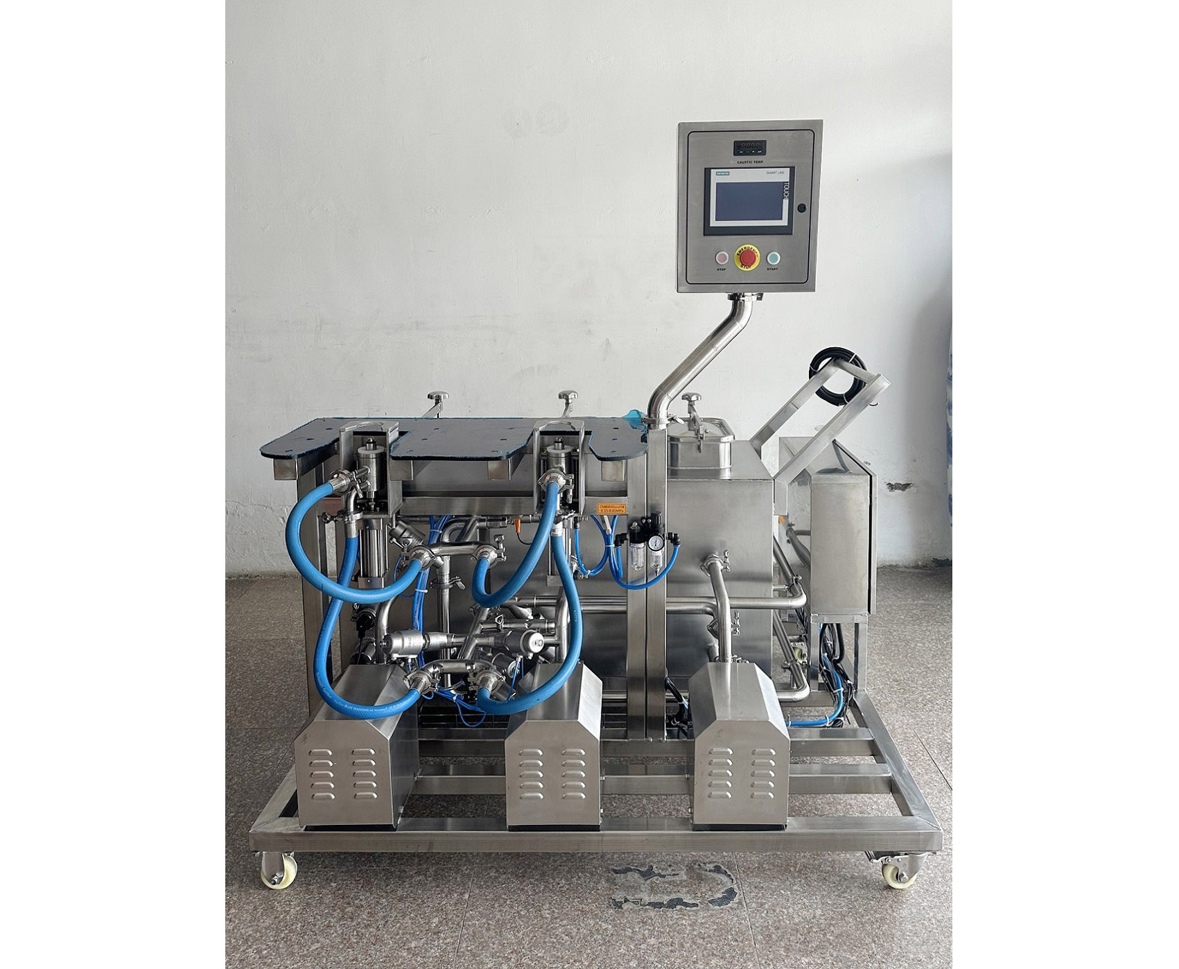 Double-station Keg Washer with 3 pumps and 3 tanks
