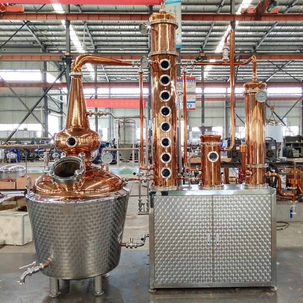 distiller, distillery equipment, copper still, distillery for whiskey