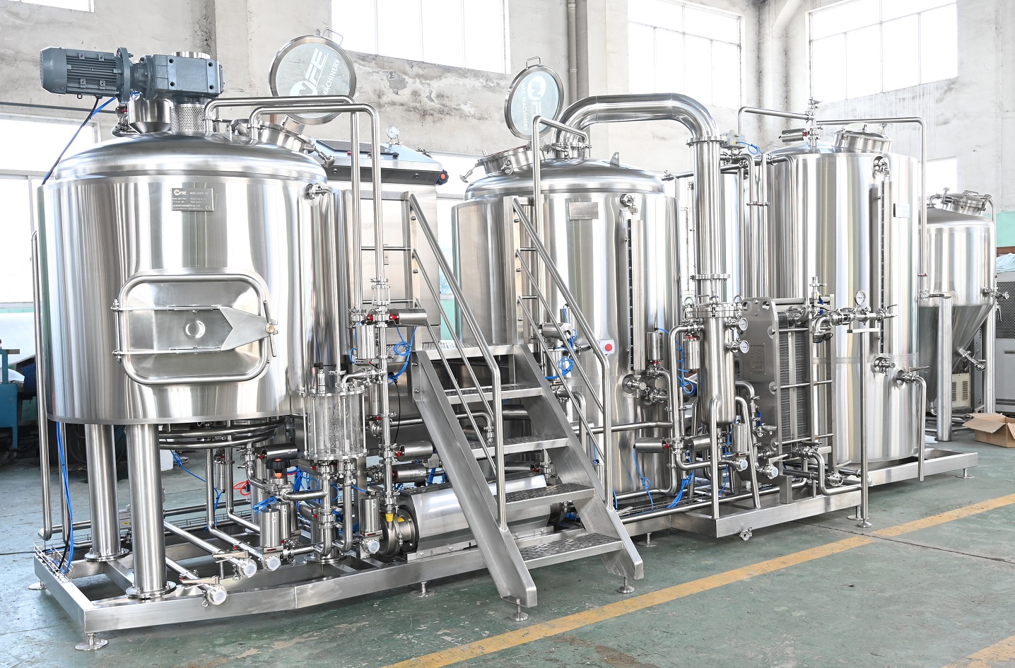 7BBL Automatic Direct Fired Brewhouse with DF HLT
