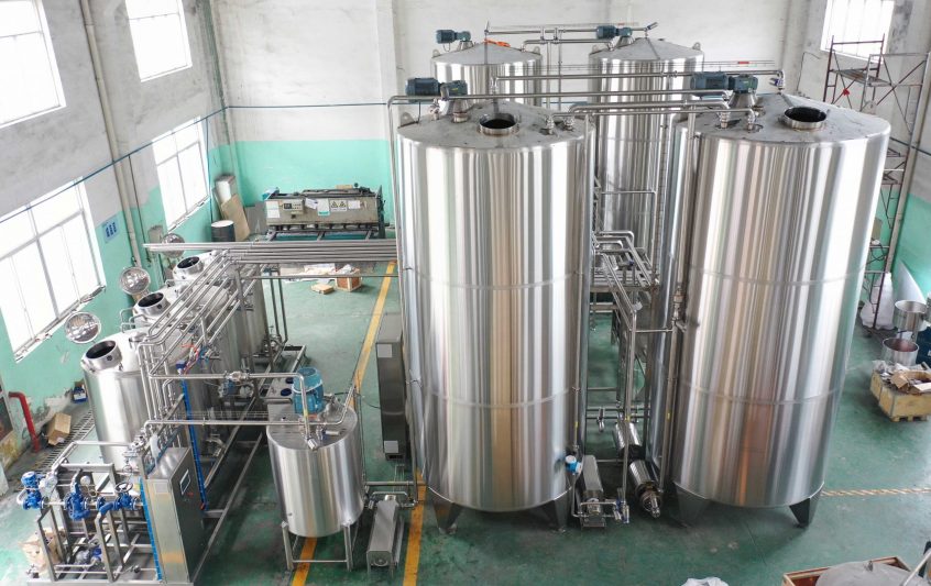 Automatic beverages batching and processing system