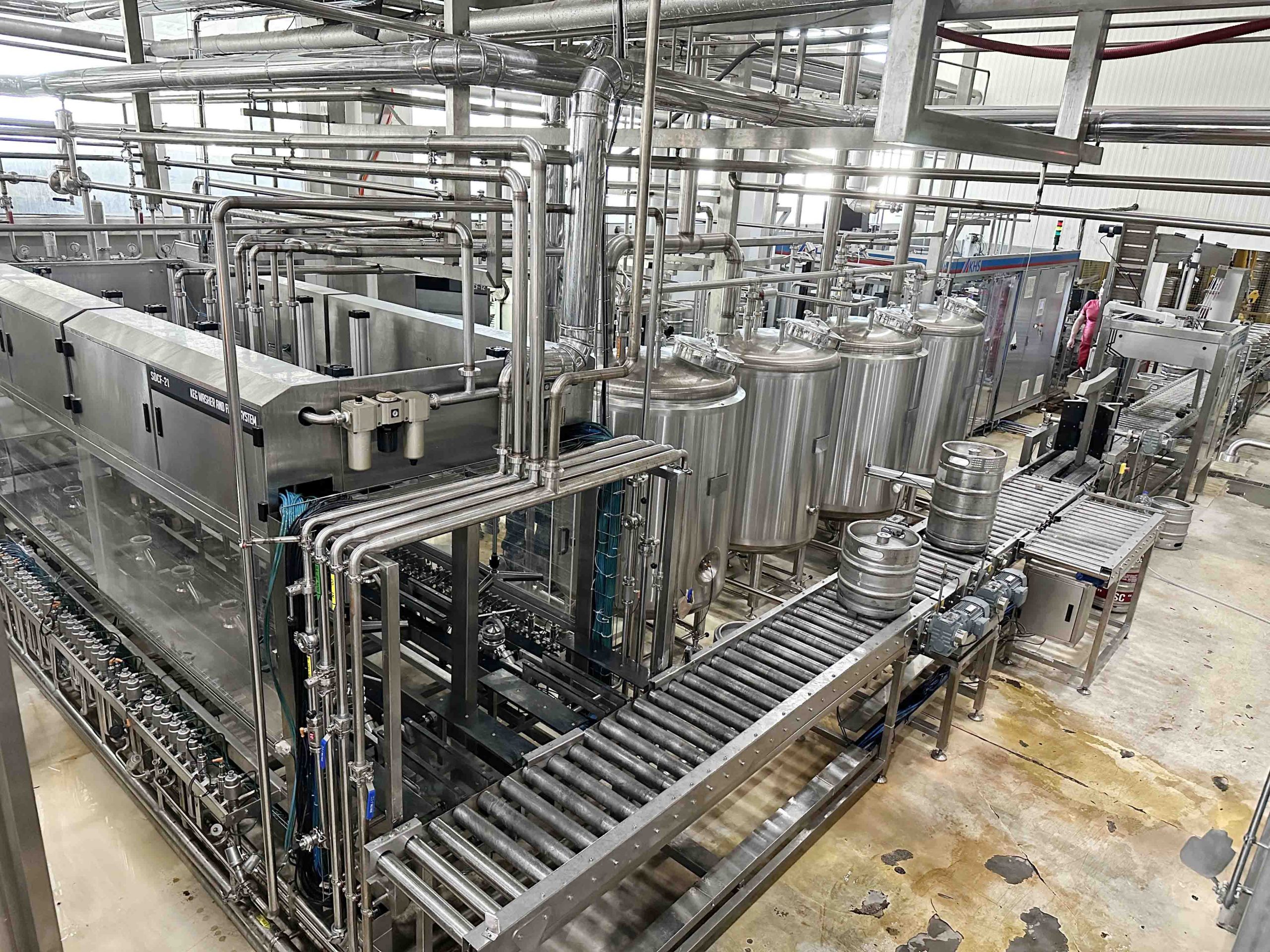 120 kegs/hour Automatic Keg Washing&Filling Line