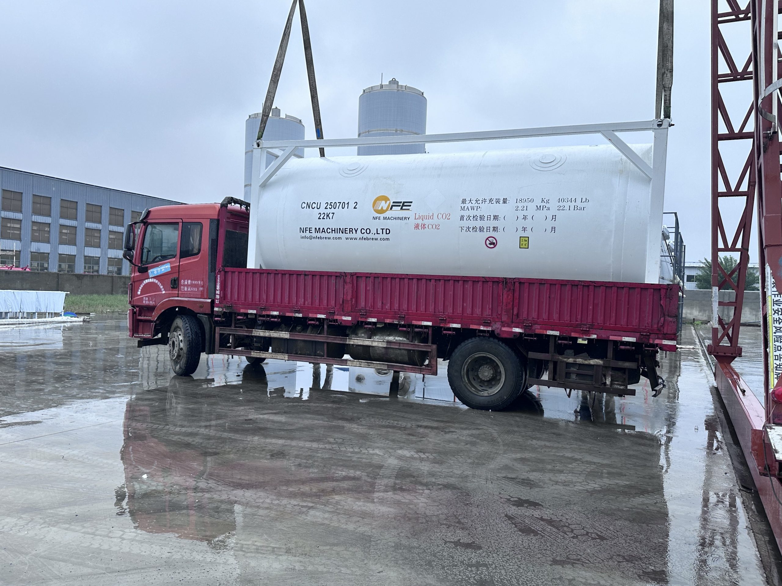 NFE Delivered New Liquid CO2 Storage Tanks this Week!